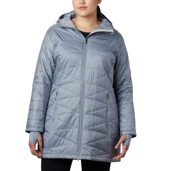 Columbia Mighty Lite Hooded Plus Size, Chamarras Grises Para Mujer | 864372-BQA